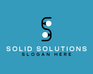 Letter S Light Bulbs logo design