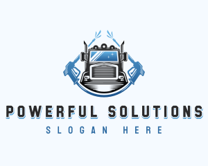 Truck Pressure Washer logo design