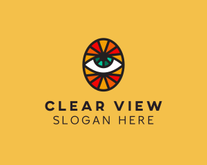 Mosaic Eye Sight logo design