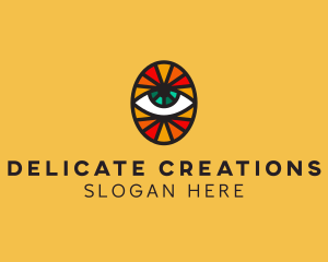 Mosaic Eye Sight logo design