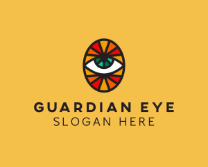 Mosaic Eye Sight logo design