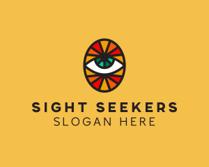 Mosaic Eye Sight logo design