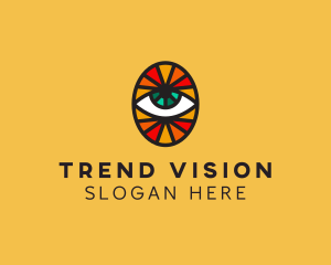 Mosaic Eye Sight logo design