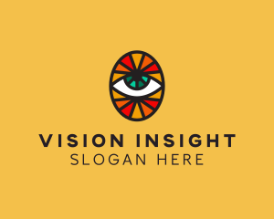 Mosaic Eye Sight logo design