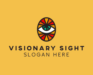 Mosaic Eye Sight logo design