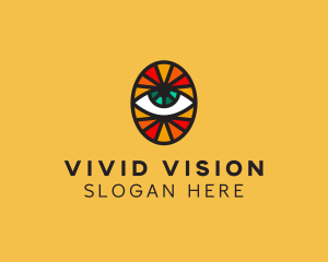 Mosaic Eye Sight logo design