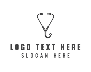 Dietician Food Stethoscope logo