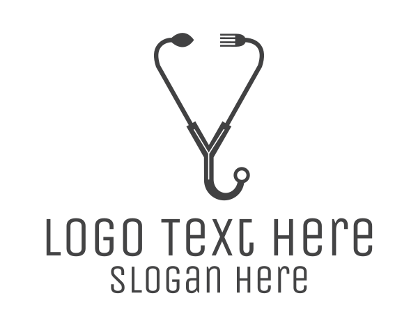 Stethoscope logo example 3