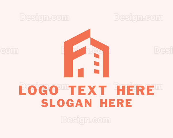 Geometric Building Tower Logo