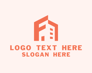 Geometric Building Tower Logo