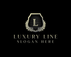 Luxury Crest Shield logo design