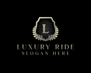 Luxury Crest Shield logo design