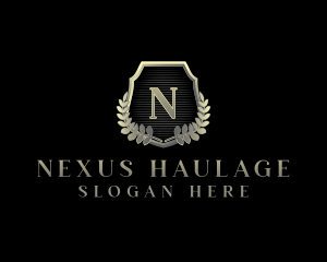 Luxury Crest Shield logo design