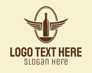 Liquor Wing Bottle logo