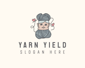 Crochet Yarn Lady logo design