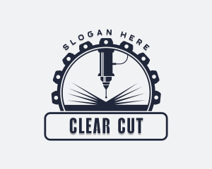 Mechanical CNC Laser logo design