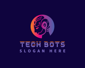 Cyber Tech Human Ai logo design