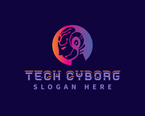 Cyber Tech Human Ai logo design