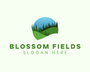 Grass Lawn Field logo design