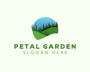 Grass Lawn Field logo design