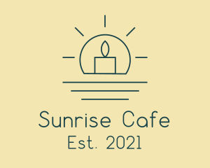 Sunrise Scented Candle logo design