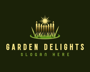 Landscaping Garden Fence logo design