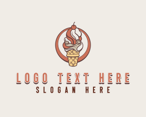 Sweet Ice Cream Desert logo