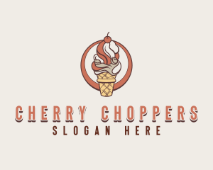 Sweet Ice Cream Desert logo design