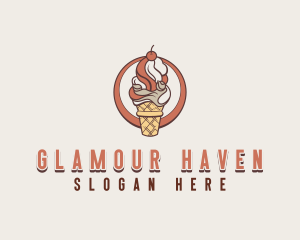 Sweet Ice Cream Desert logo