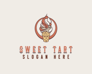 Sweet Ice Cream Desert logo design