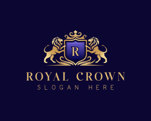 Royal Crown Lion logo design