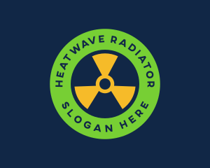 Radioactive Nuclear Hazard logo design