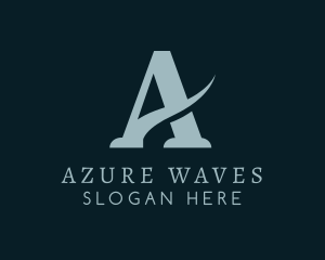 Generic Wave Letter A logo design