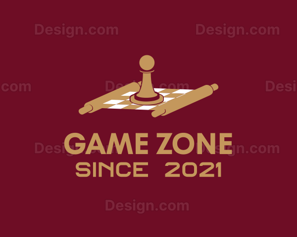 Pawn Chessboard Game Logo