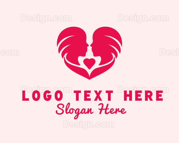 Lady Romance Heart Logo