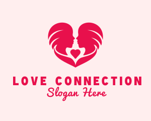 Lady Romance Heart logo design