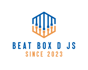 Abstract DJ Music logo