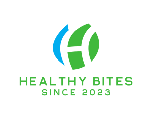 Healthy Leaf H logo design