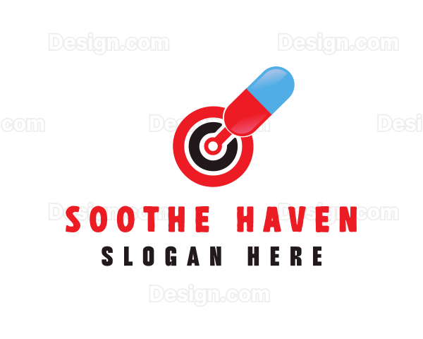 Medicine Pill Target Logo