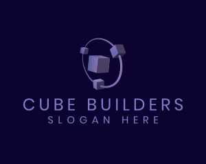 Modern Tech Cube logo design