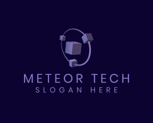 Modern Tech Cube logo design