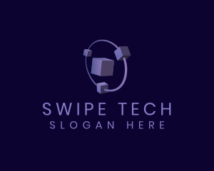 Modern Tech Cube logo design