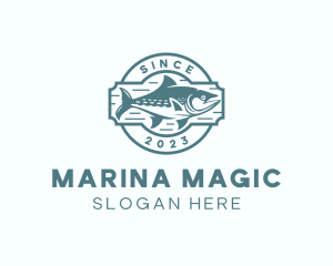 Marine Tuna Fishing  logo design