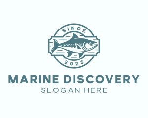 Marine Tuna Fishing  logo design