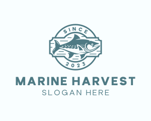 Marine Tuna Fishing  logo design