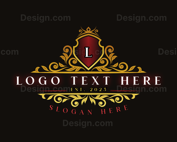 Luxury Crown Shield Logo