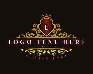 Luxury Crown Shield logo