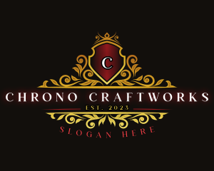 Luxury Crown Shield logo design