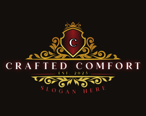 Luxury Crown Shield logo design