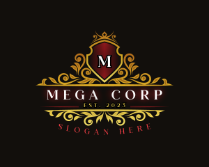 Luxury Crown Shield logo design